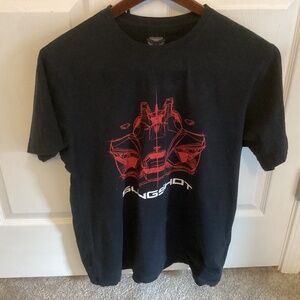 Men’s Black Slingshot “Hold on. Let go” Shirt Sleeve Shirt Size Large